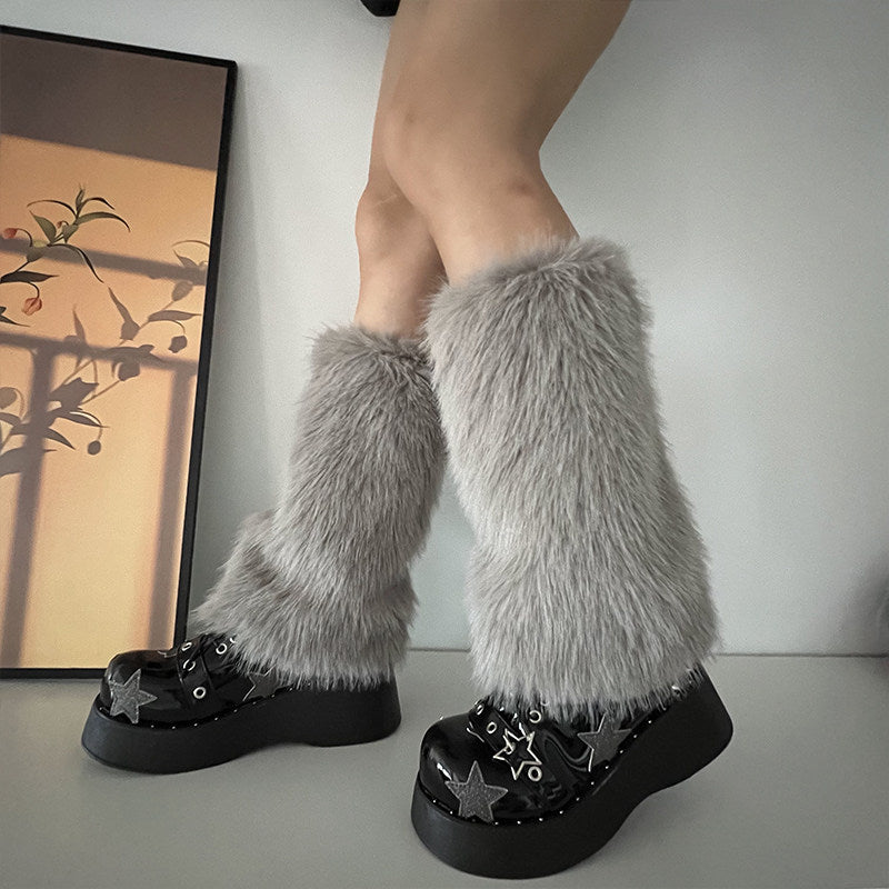 Retro Hairy Leg Covers Look Slimmer Hairy Sock Covers