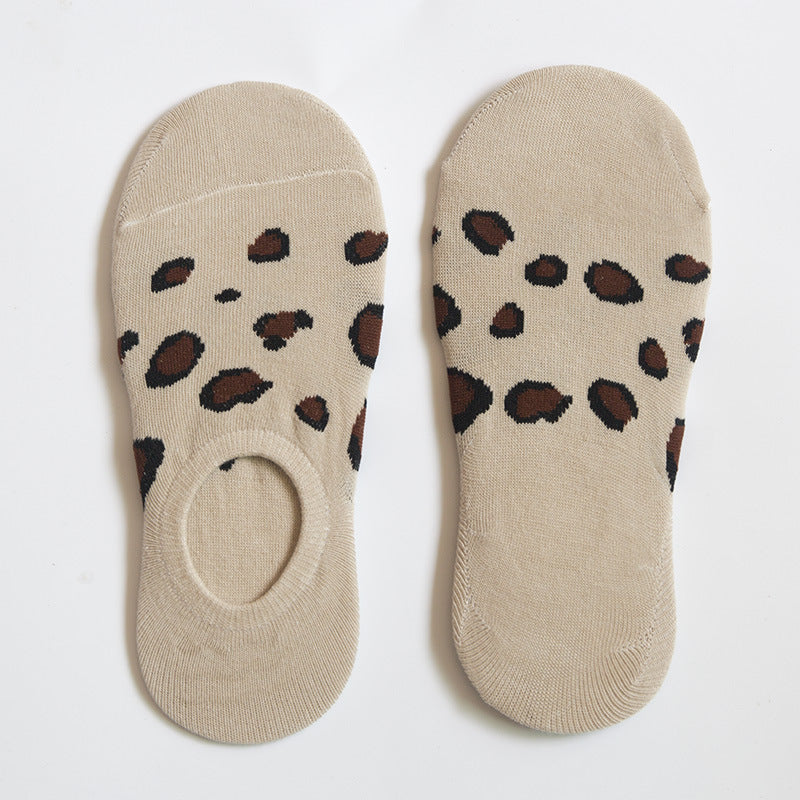 Pure Color Invisible Cotton Ladies Socks