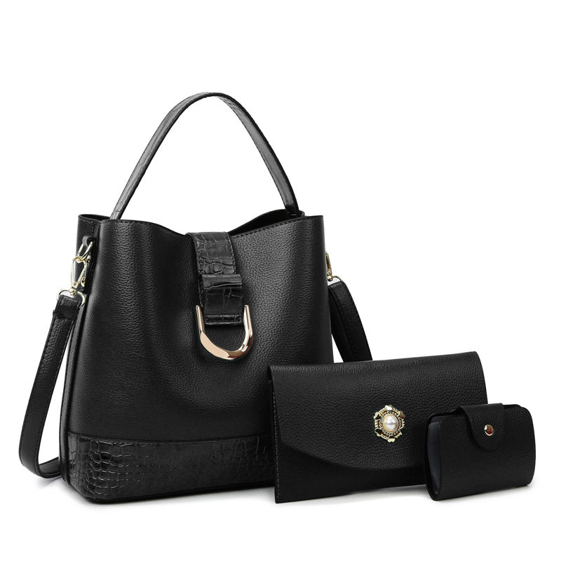 Urban Minimalist Large-capacity Hand-held Single-shoulder Crossbody Mother-daughter Bag