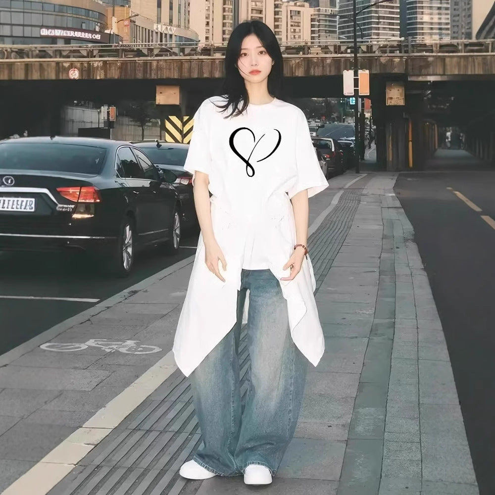 Womens Relaxed Versatile Short-sleeve Top