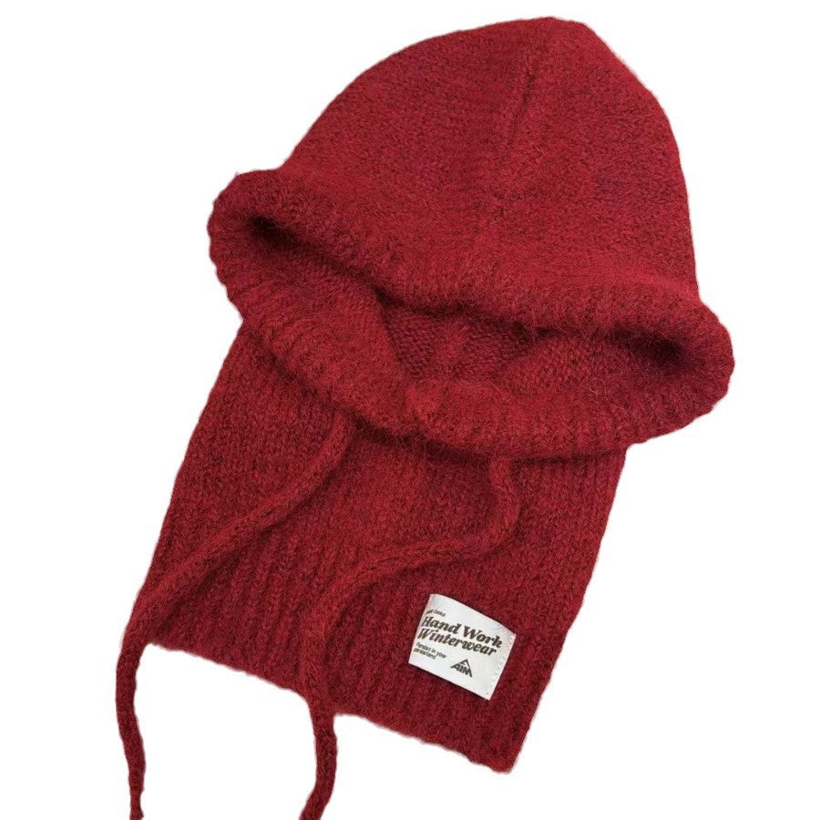 Autumn And Winter New Good-looking Scarf Integrated Knitting Warm Ear Protection