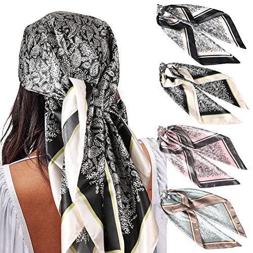 Square Printing Real Silk Scarf