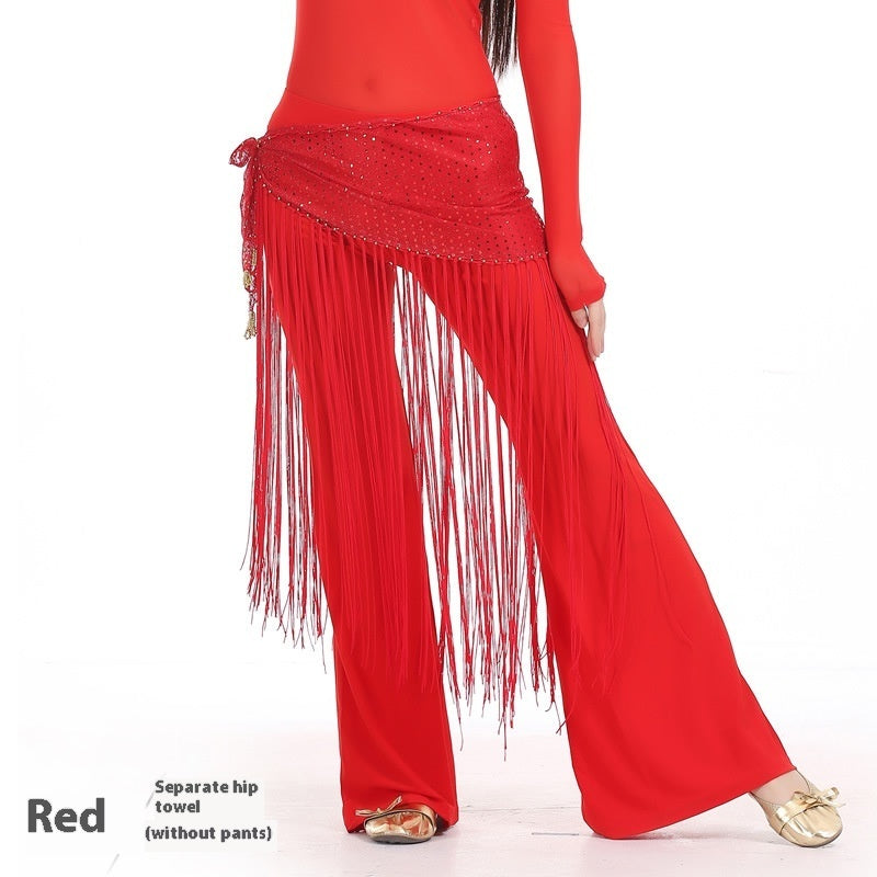 Highlight Tassels Waist Chain Practice Clothes Hip Scarf