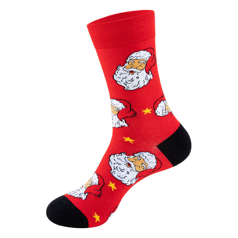 New Creative Christmas Snowman Cartoon Socks