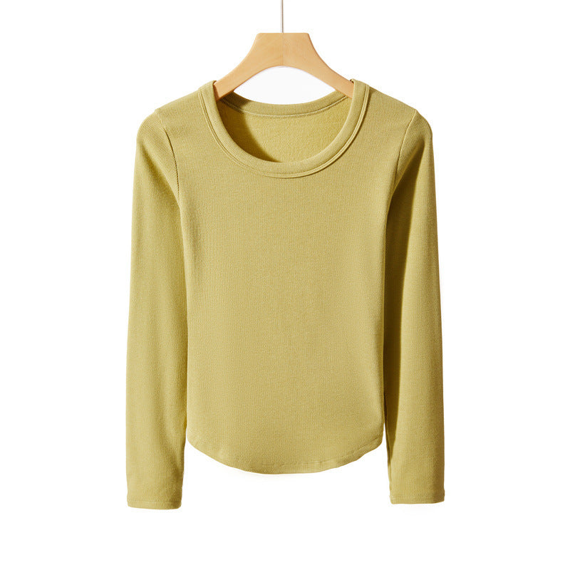 Bottoming Women's Long-sleeved Shirt Round Neck Sweater