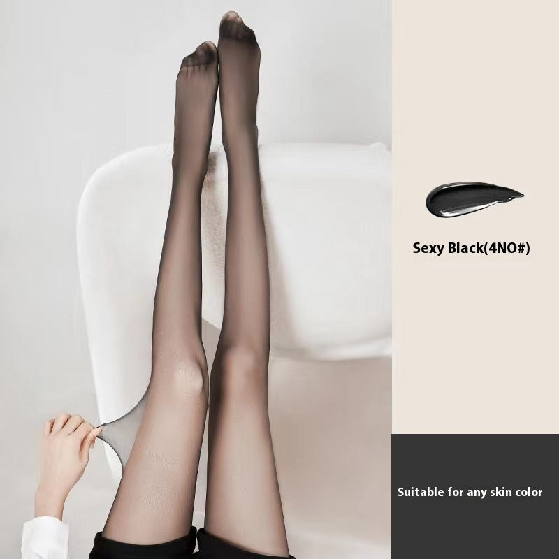 D Black Silk Stockings Ultrathin Black Pantyhose