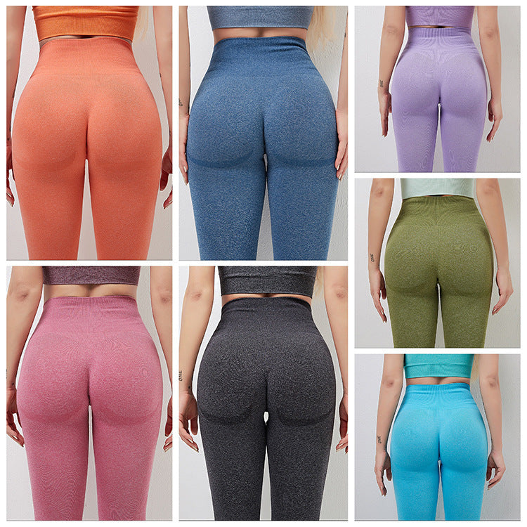 Explosive European And American Peach Hip Fitness Pants High Waist Stretch Tight Yoga Pants