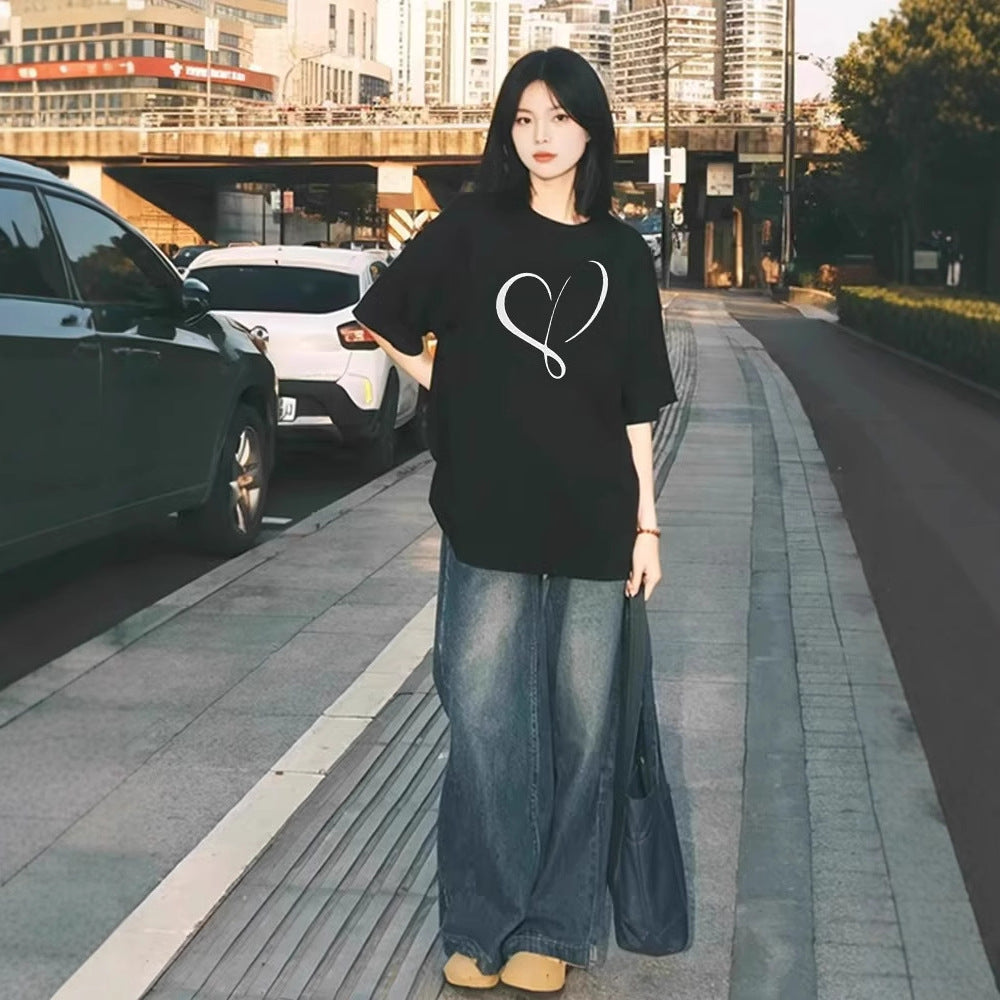 Womens Relaxed Versatile Short-sleeve Top