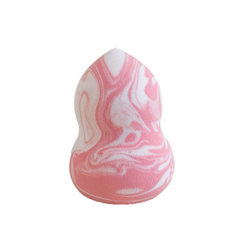 Waterdrop-shaped Beveled Two-tone Beauty Sponge