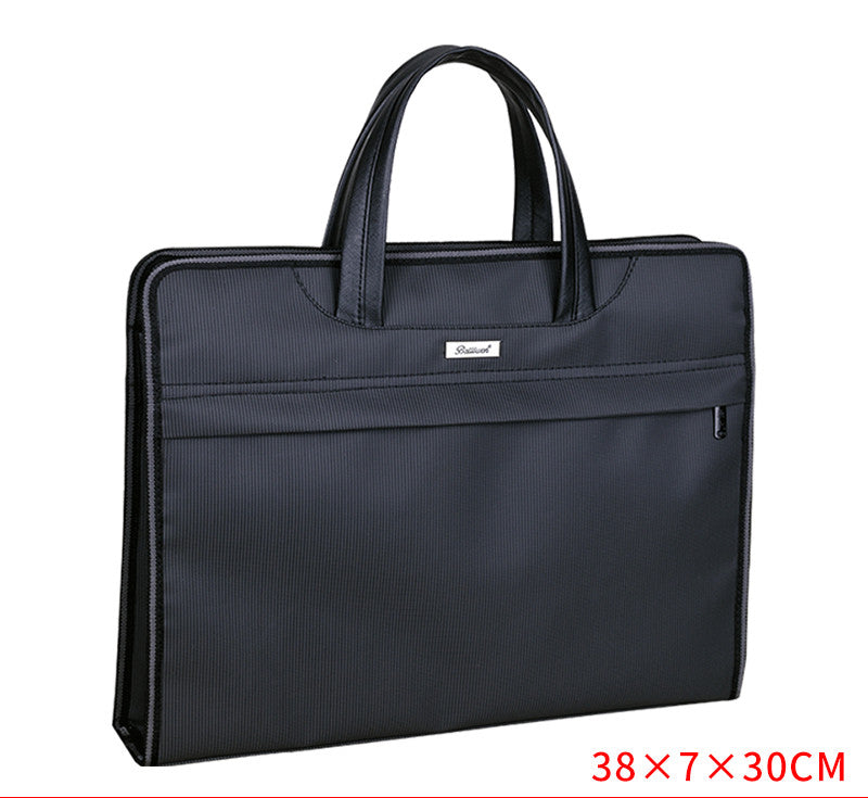 File Bag Large Capacity Waterproof Briefcase Canvas