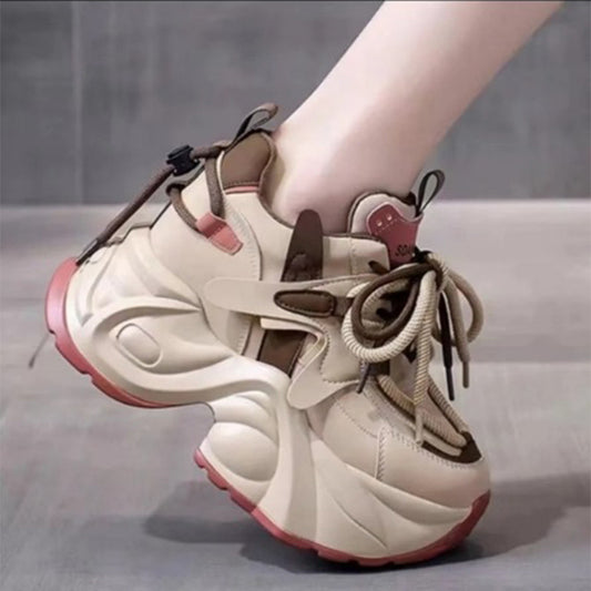 Casual Trend Sports Small Sized Man's Wear Platform Dad Shoes
