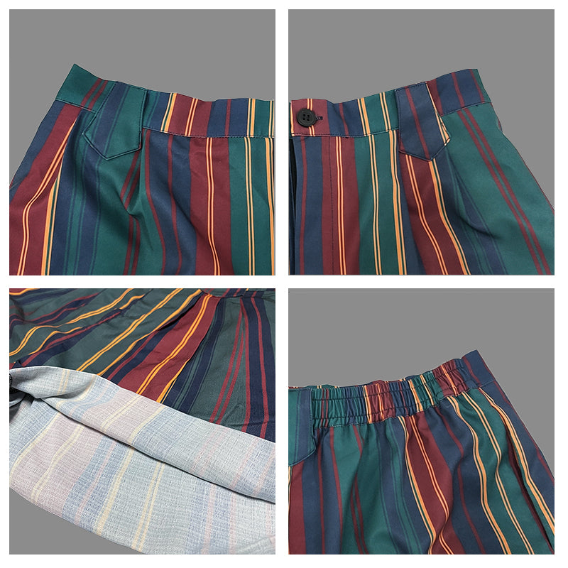 Women's High Waist Large Size Wide Leg Rolled Summer Sports Casual Shorts