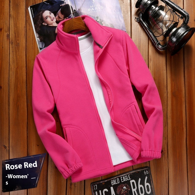Outdoor Sports Women's Fleece Cardigan Sweater Fleece Top