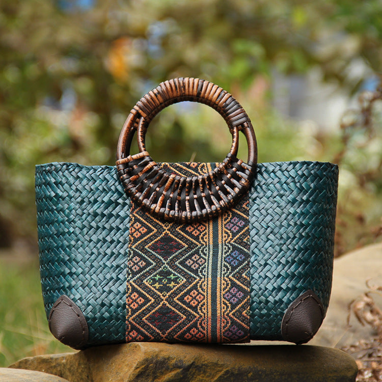 New Women's Leisure Holiday Rattan Bag