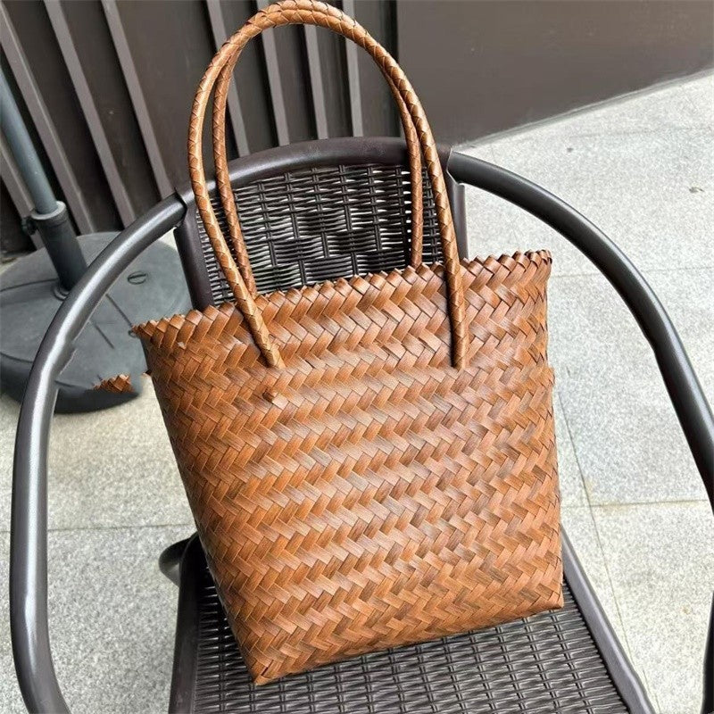 Straw Bag Versatile Double Connector