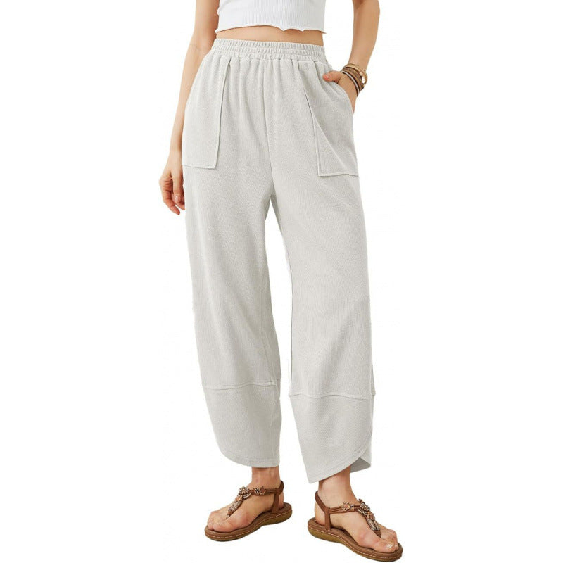 Trendy Cropped Pants For European And American Women