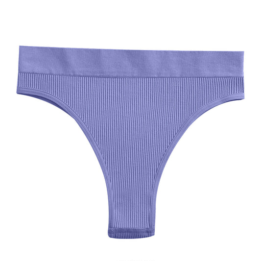 Threaded Cotton Solid Color Seamless BriefsXL