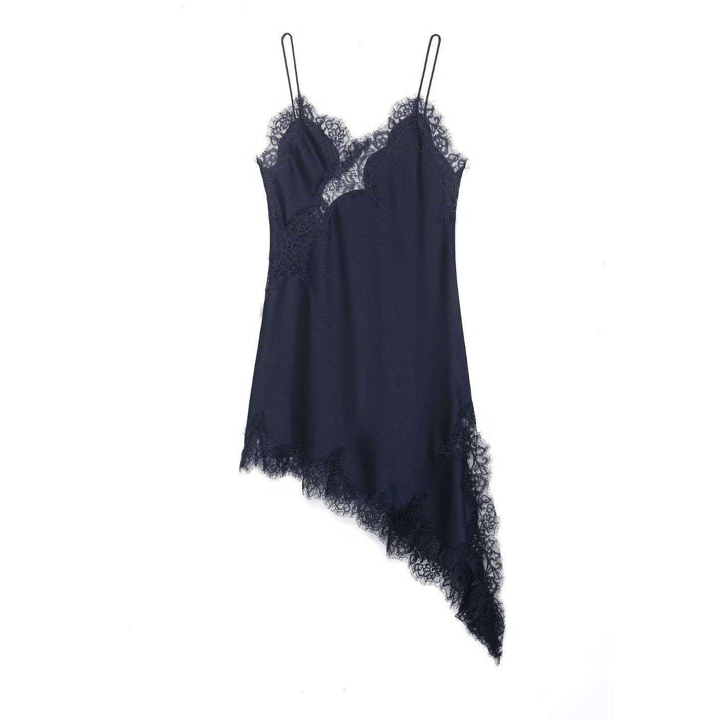 Asymmetric Lace Camisole Dress For Women