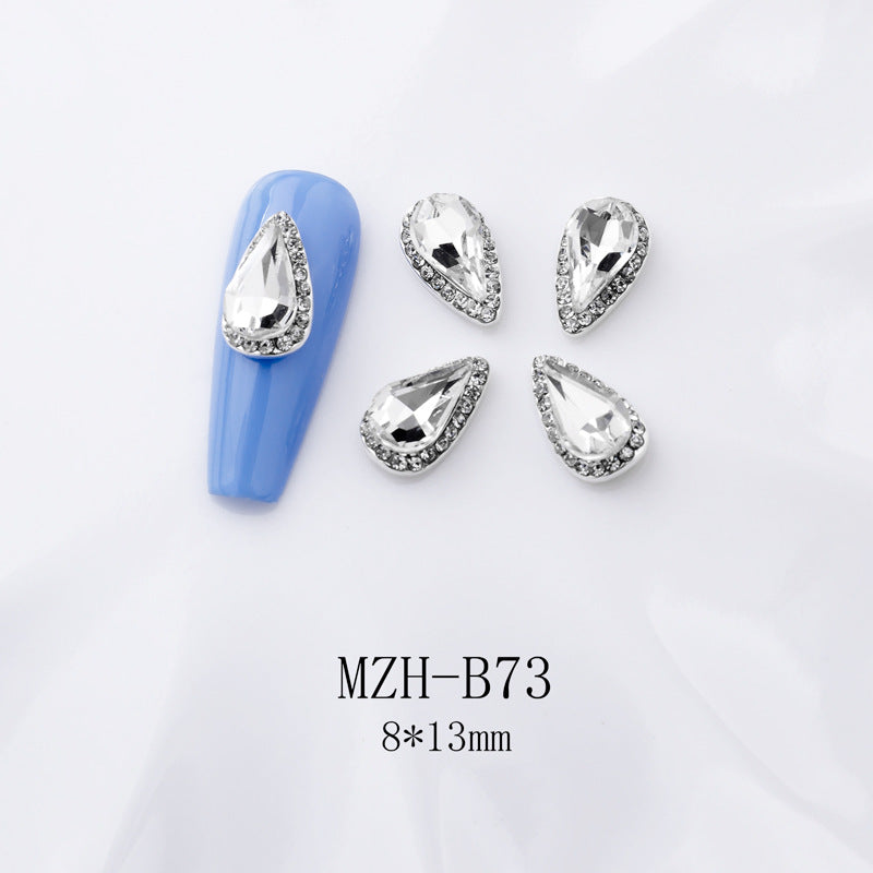K9 Ultra-Shiny Flat-Back Rhinestones In White For Nail Art Decorations