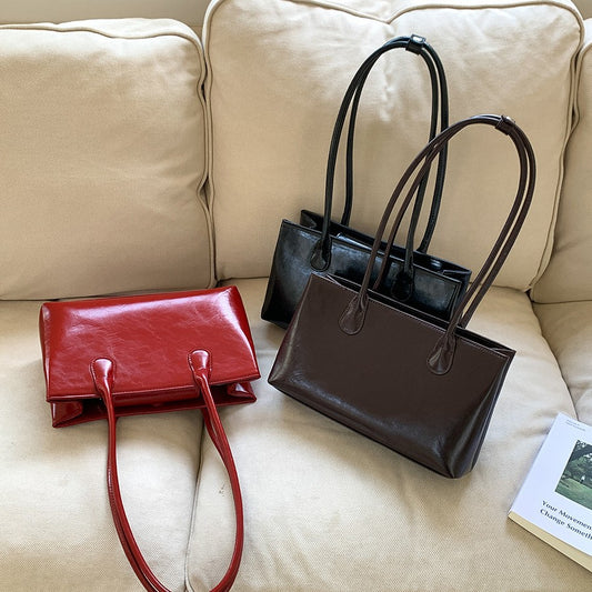 Vintage Large-capacity Womens Shoulder Bag