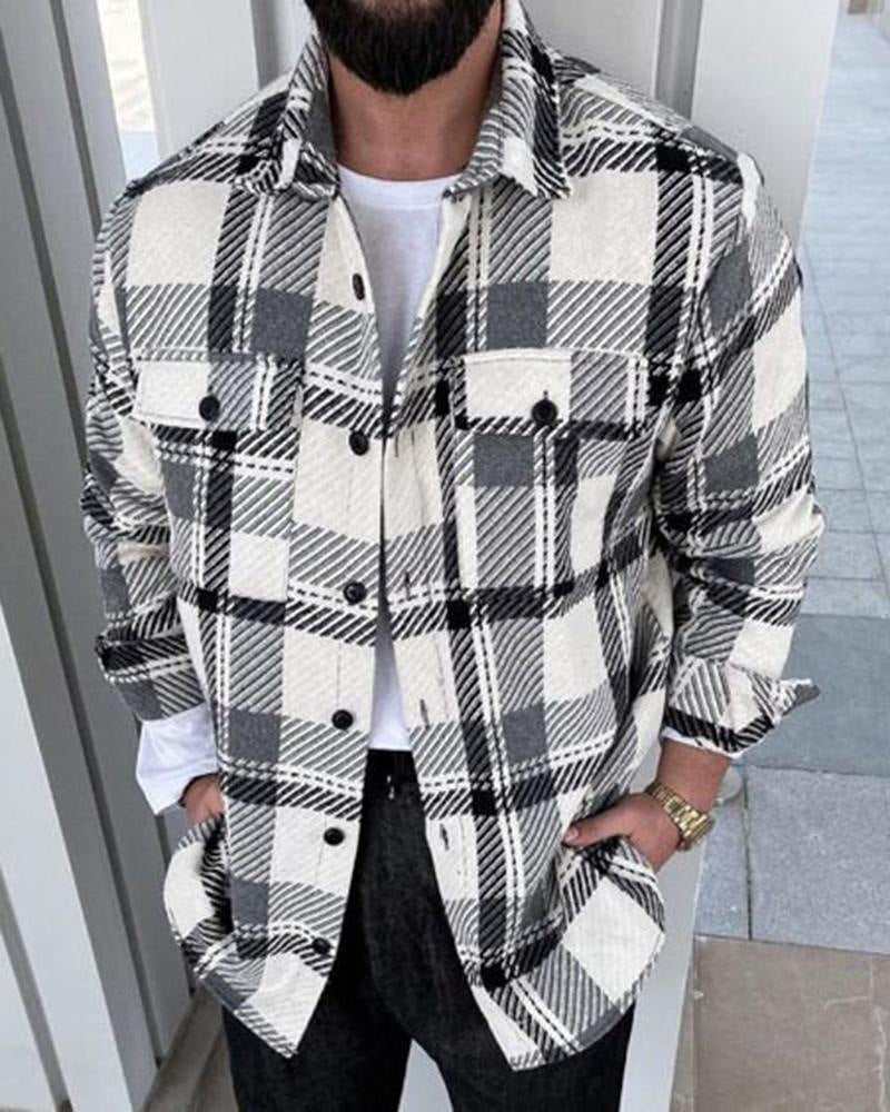 Woolen Suit Jacket Loose Lapels Double Pocket Jacket Long Sleeve