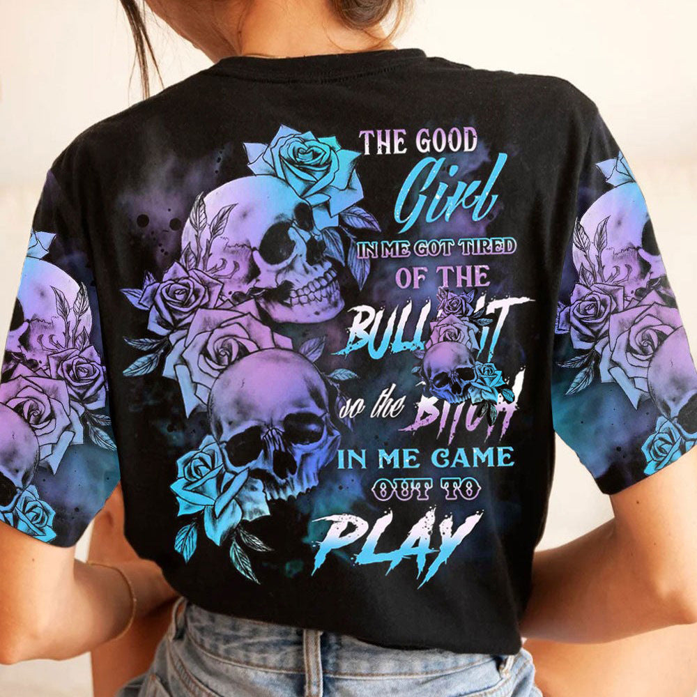 Digital 3D Print Women's Street Short Sleeve Sports T-Shirt