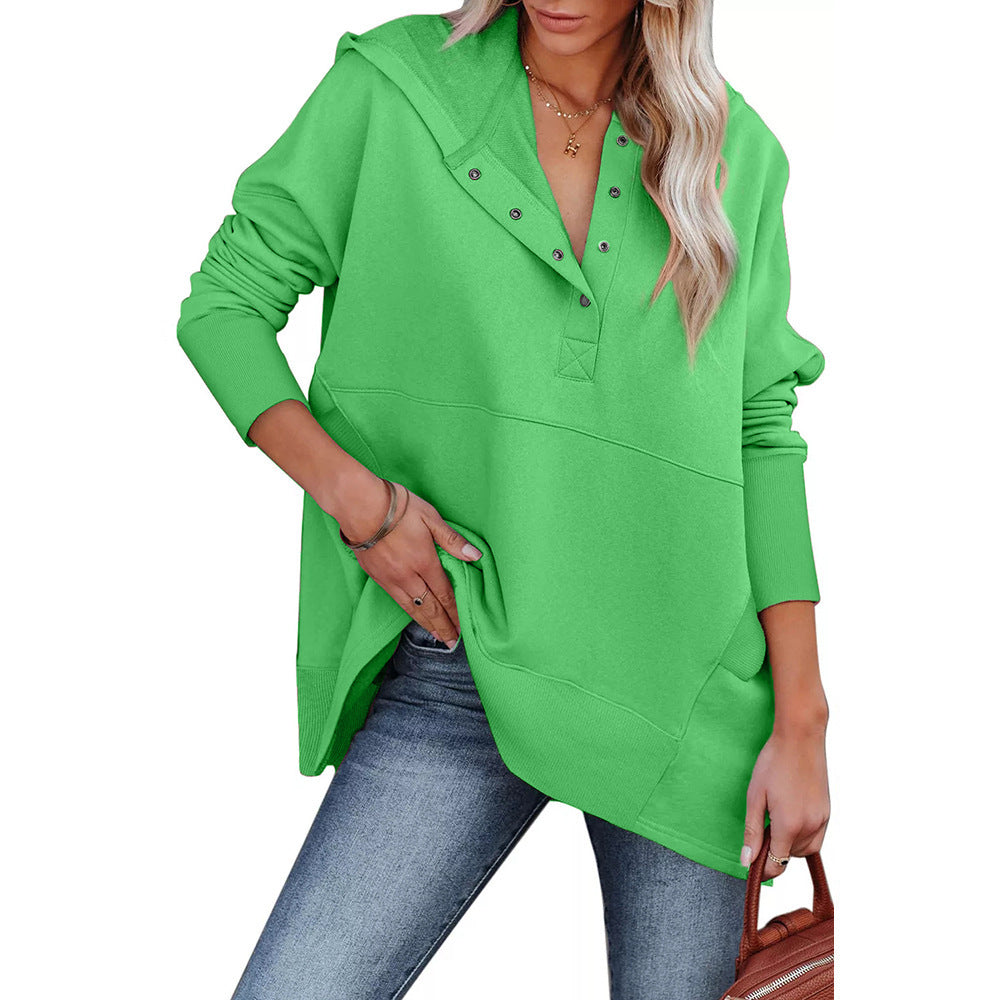 Womens New Loose Casual Batwing Hoodie With A Hood