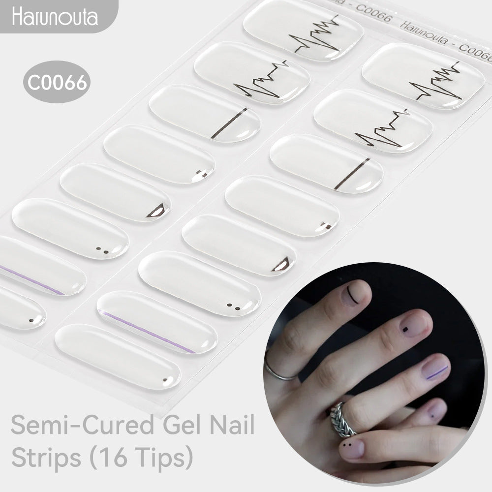 Nail Stickers UV Gel Nail Sticker Semi-curing