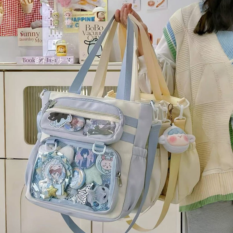 Fashion Personality Preppy Girl Large Capacity Totes