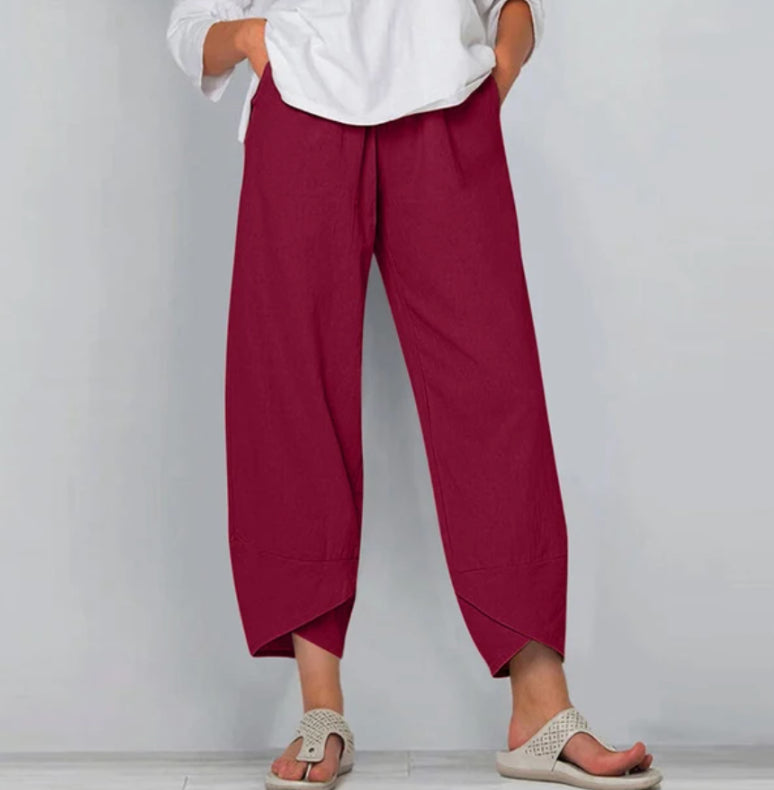 Casual straight leg women's pants