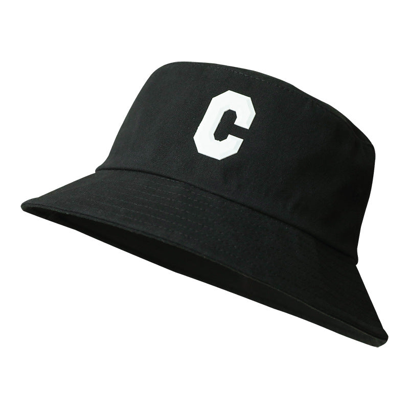 Big Head Circumference Bucket Hat All-match Letters Sun Hat