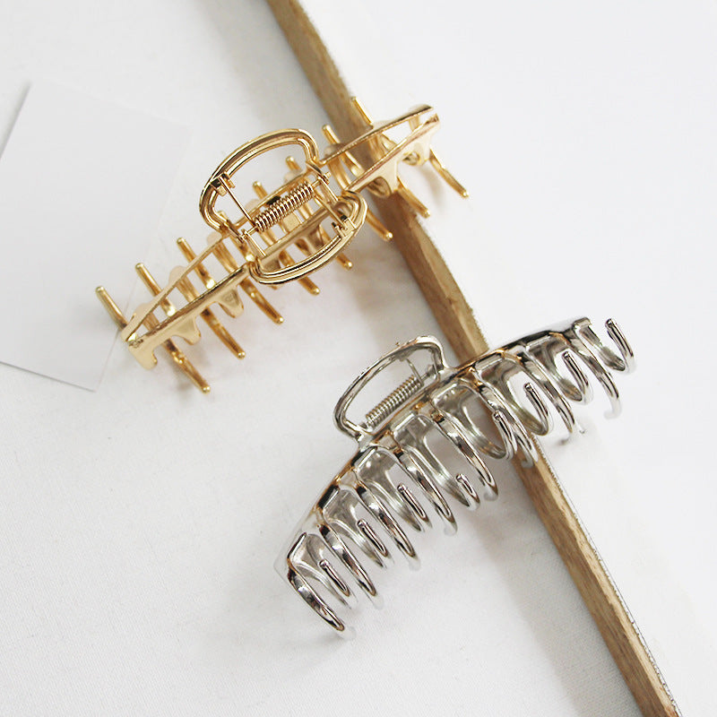 Simple  Claw Large Shark Clip Metal Hair Headdress