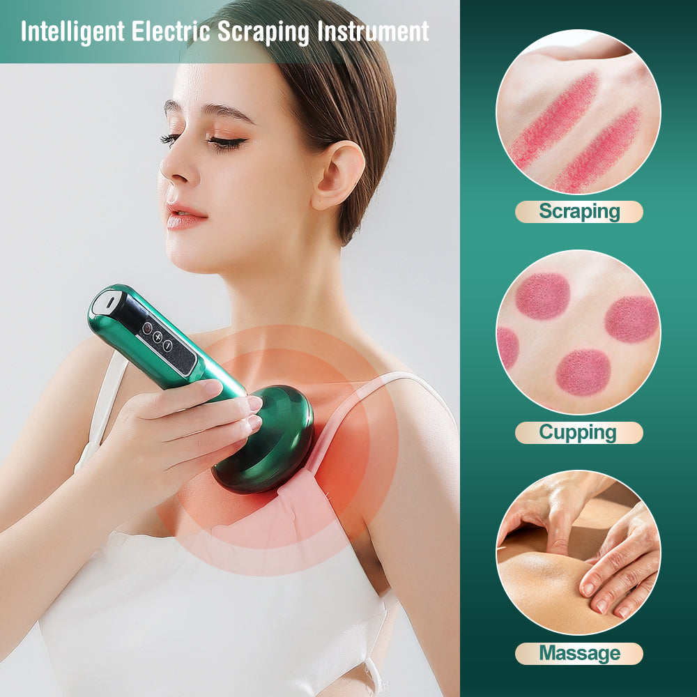 Elektrisk Vakuum Cupping Massager Til Krop Anti-Cellulite Sugekop Gua Sha Massage Kropskopper Guasha Fedtforbrændende Slankeglas