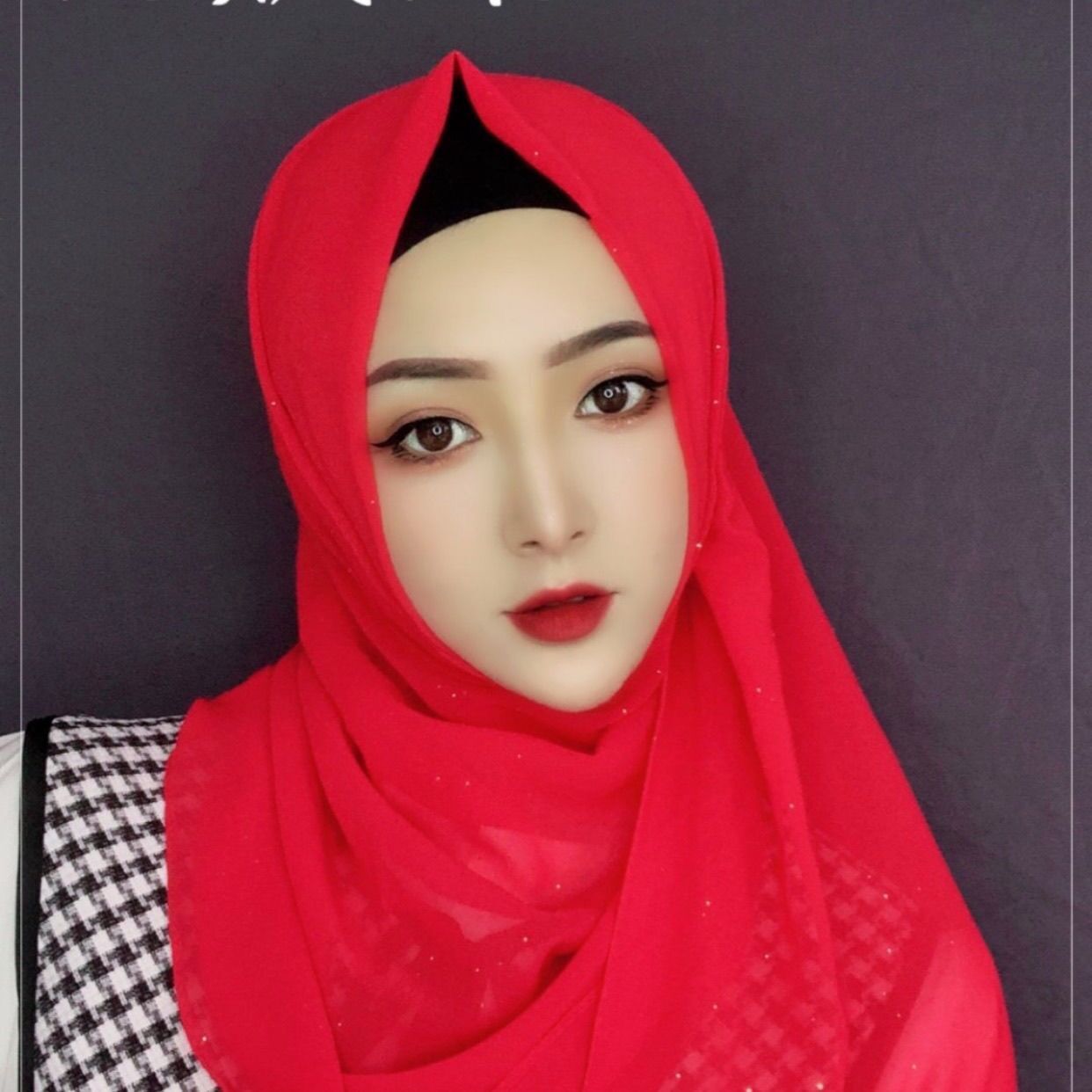Fashion Simple Golden Chiffon Long Scarf