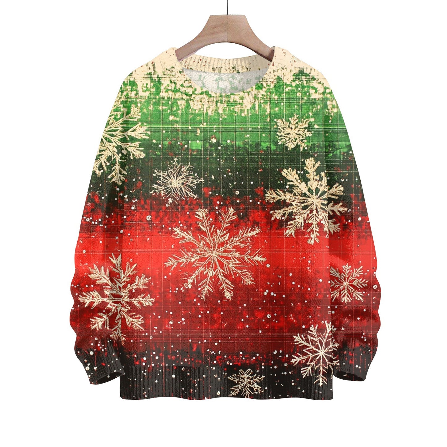 Digital Printing Men's And Women's Round Neck Sweater 3D