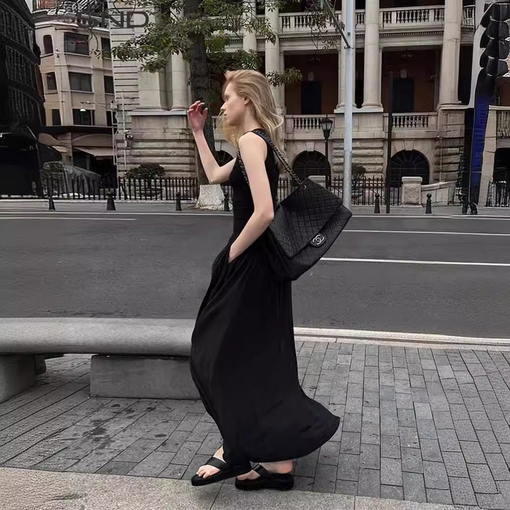 Minimalist Casual Temperament Sports Vest Dress
