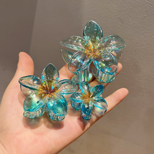Plating Color Transparent Egg Bauhinia Barrettes Women's