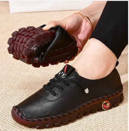 Women's Leather Handmade Beef Tendon Soft Sole Mother Shoes