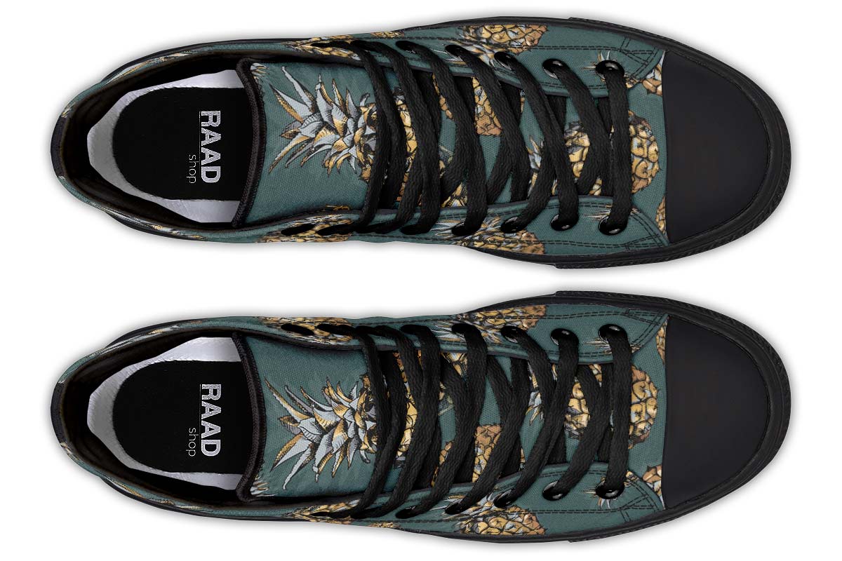 Men's And Women's Fashion Color Printing High-top Canvas Shoes