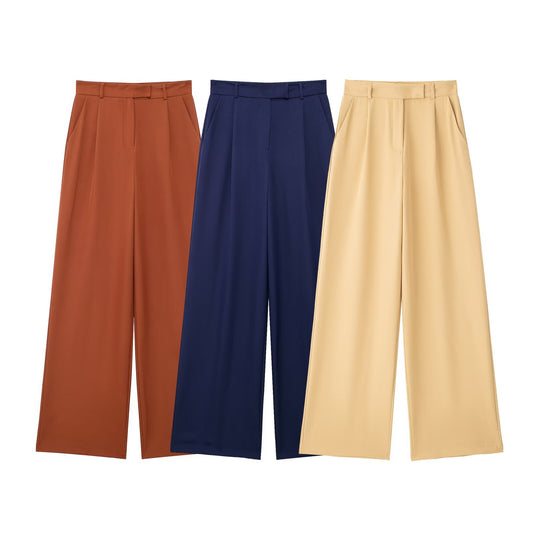Casual Women's Unisex Style Wide Leg Trousers