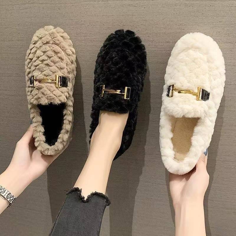 Fleece Warm Thick Soled Cotton Shoes Woolly Shoes Casual Shoes