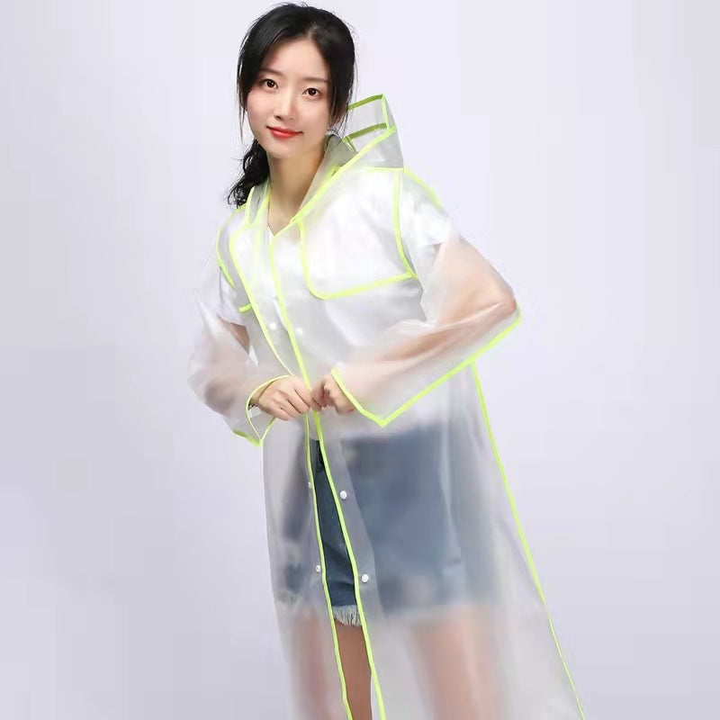 Transparent One-piece Raincoat Hiking Portable Outdoor Travel