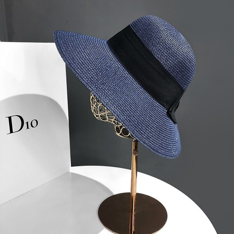 Women's Art Bow Big Brim Sun Hat