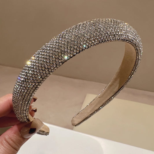Heavy Industry Shiny Full Diamond Sponge High Skull Top Headband