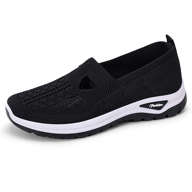 Plus Size Breathable Mesh Slip-on Old Beijing Cloth Shoes For Women