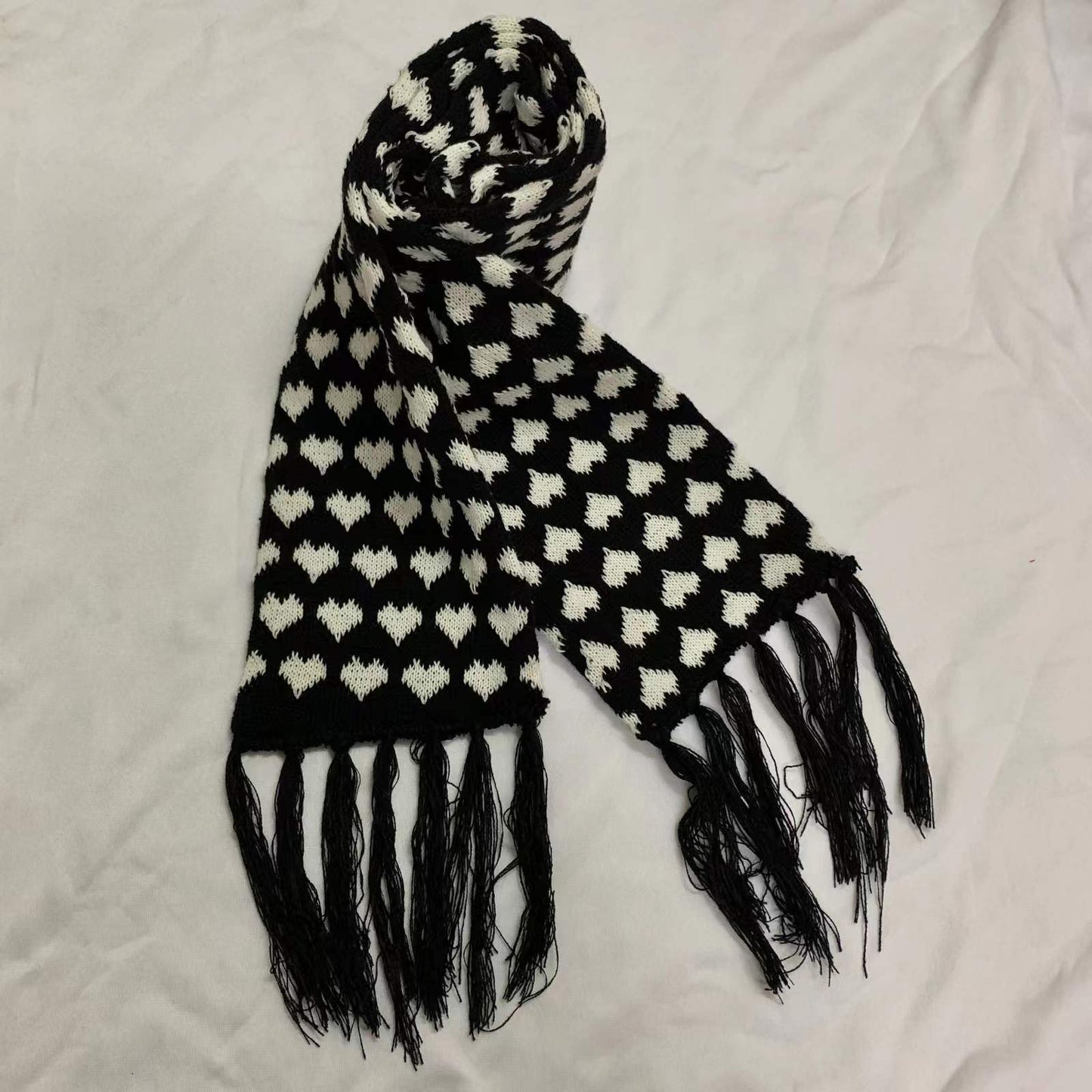 Strikket Jacquard Tyk Varm Afslappet Kædehalsrør