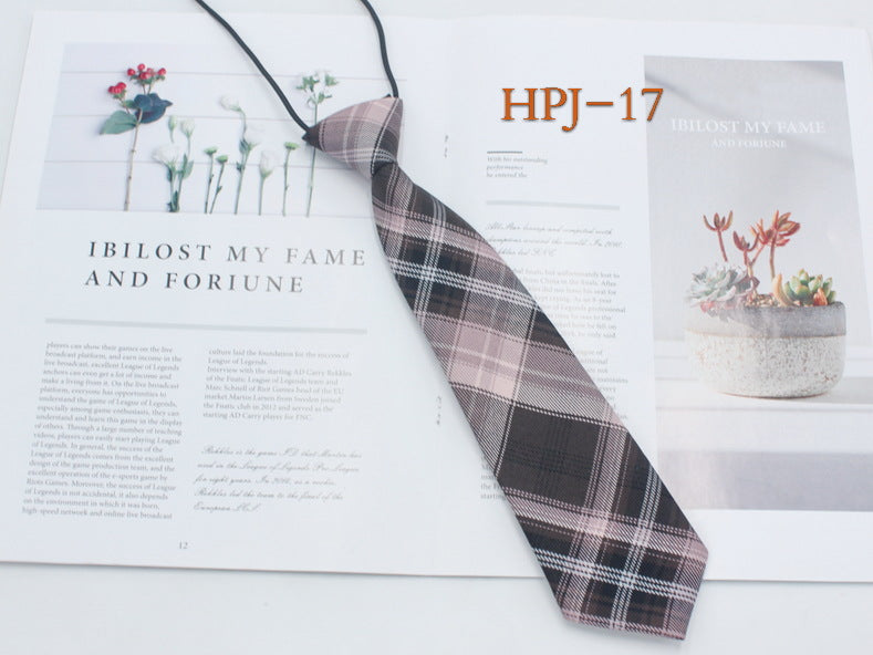 Japanese College Jk Plaid Tie Free Style