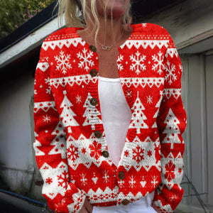Trade 3D Digitalprint Cardigan Sweater