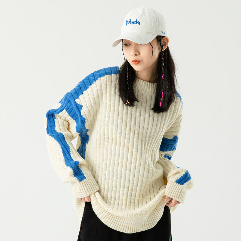 Simple Loose Harajuku Vintage Sweater Base Knitting