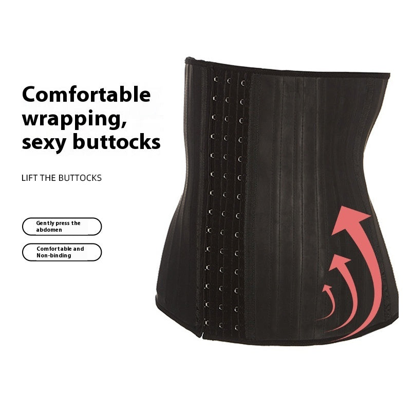 Violently Sweat Waist Shaping Belt 25 Steel Rib Rubber Corset
